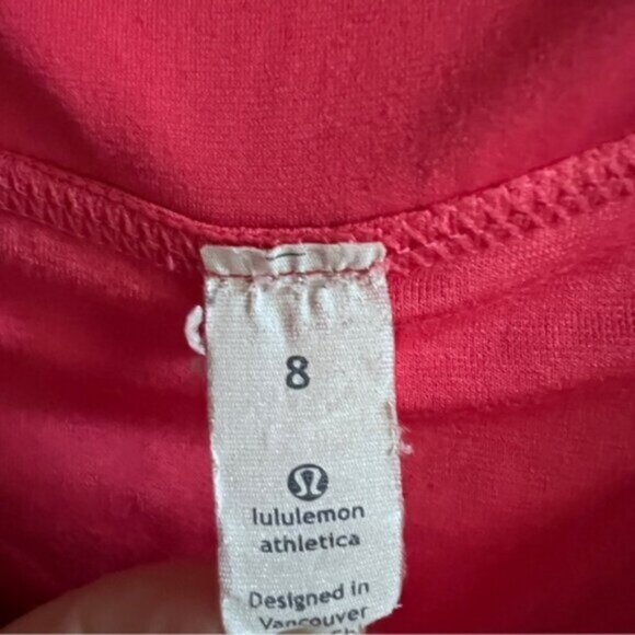 lululemon *  speed up shorts - hot pink and white plaid  Size 8 - Picture 6 of 13